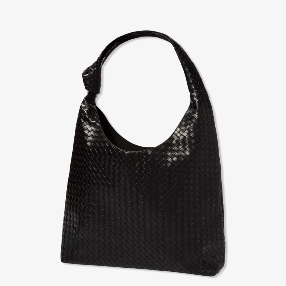 Ulta Beauty Black Textured Shoulder Bag
